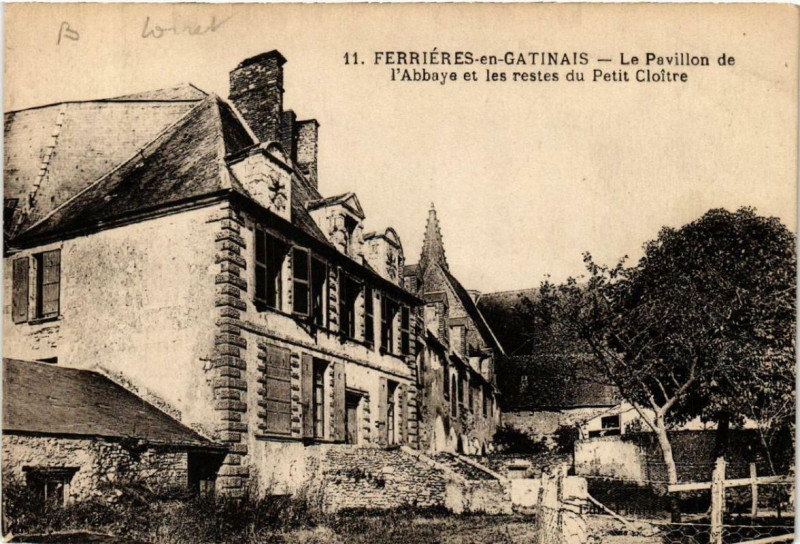 Carte postale ancienne Ferrieres-en-Gatinais Le Pavillon de l'Abbaye à Ferrières-en-Gâtinais
