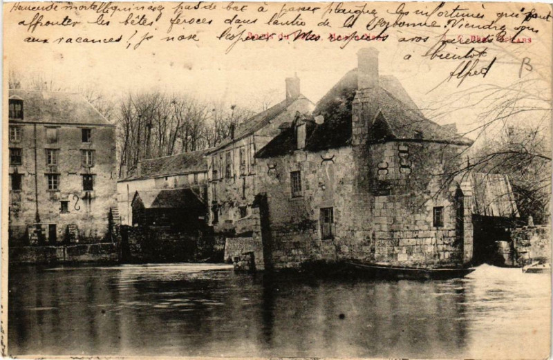 Carte postale ancienne Bords du Loiret Moulin Neuf