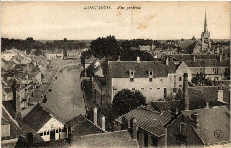 Carte postale ancienne Montargis Vue générale à Montargis