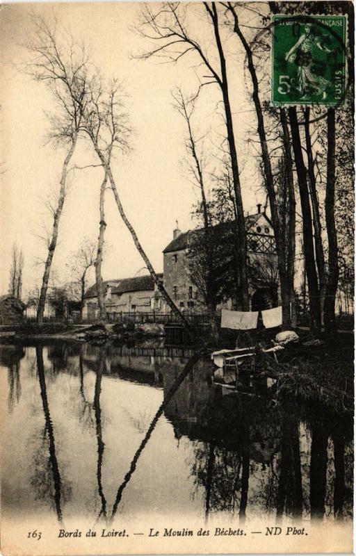Carte postale ancienne Bords du Loiret Le Moulin des Bechets