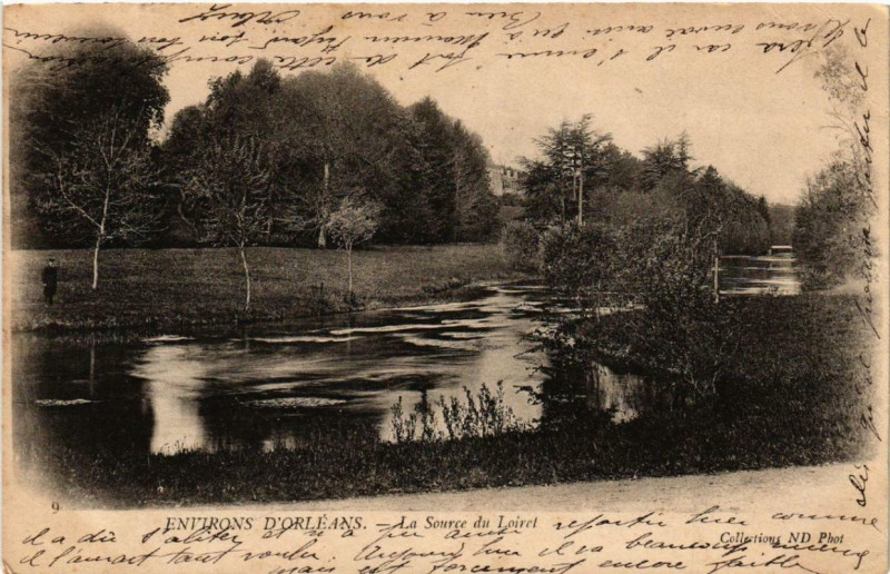 Carte postale ancienne La Source du Loiret