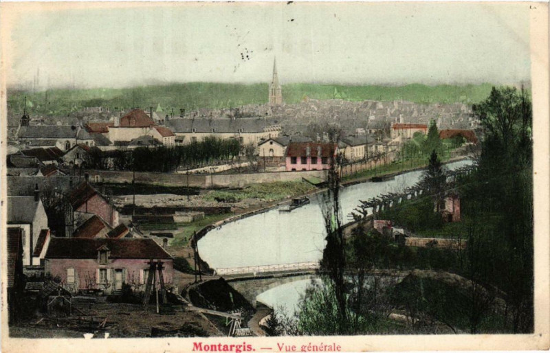 Carte postale ancienne Montargis Vue générale à Montargis
