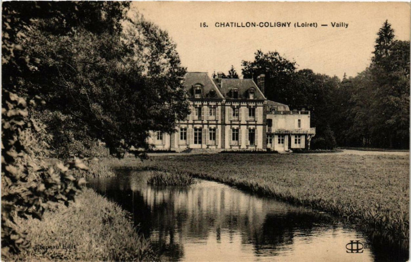 Carte postale ancienne Chatillon-Coligny Vailly à Châtillon-Coligny