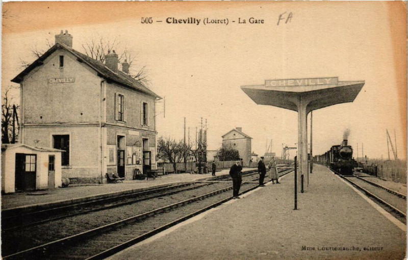 Carte postale ancienne Chevilly La Gare à Chevilly