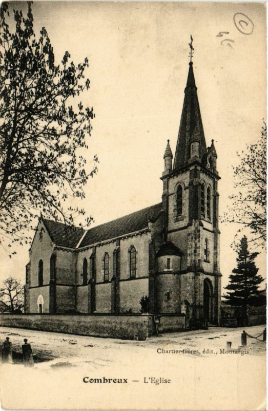 Carte postale ancienne Combreux - Eglise à Combreux