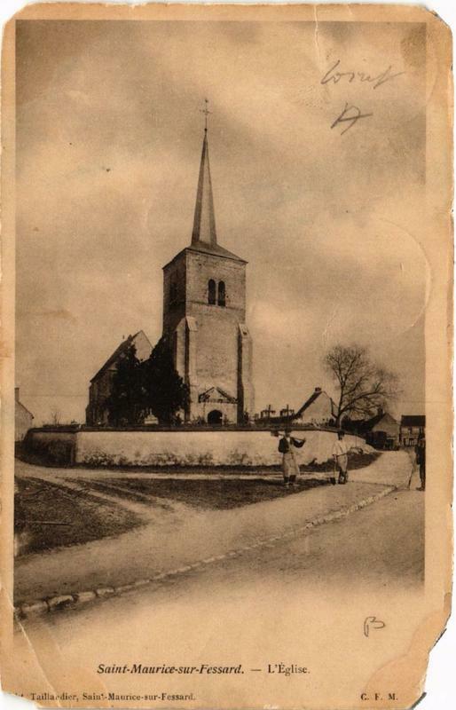 Carte postale ancienne Saint-Maurice-sur-Fessard L'Eglise à Saint-Maurice-sur-Fessard