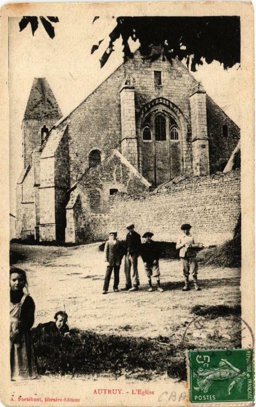Carte postale ancienne Autruy L'Eglise