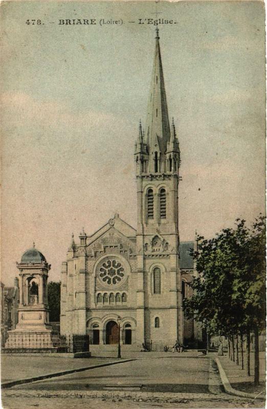 Carte postale ancienne Briare L'Eglise à Briare