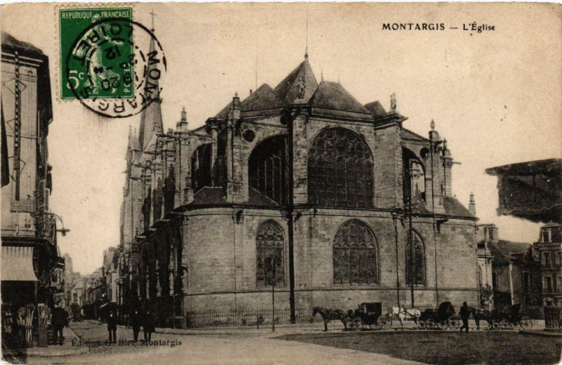 Carte postale ancienne Montargis L'Eglise à Montargis