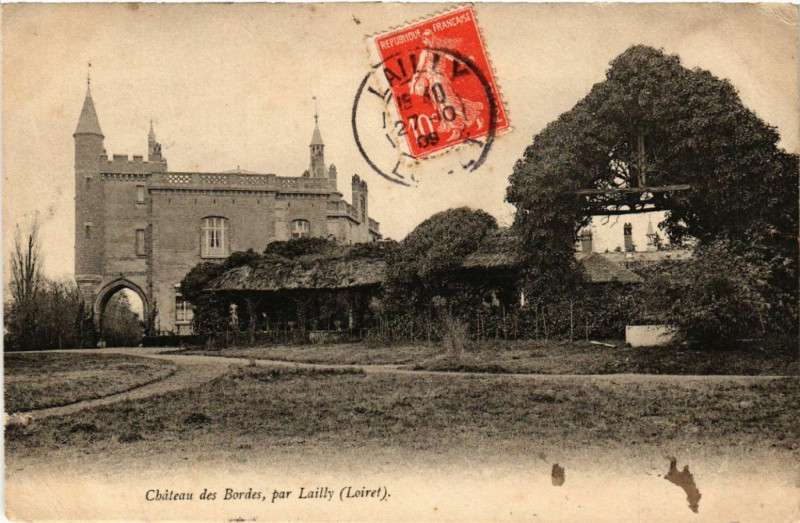 Carte postale ancienne Chateau des Bordes - par Lailly