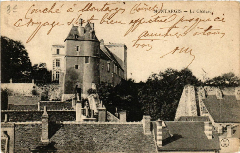 Carte postale ancienne Montargis - Le Chateau à Montargis