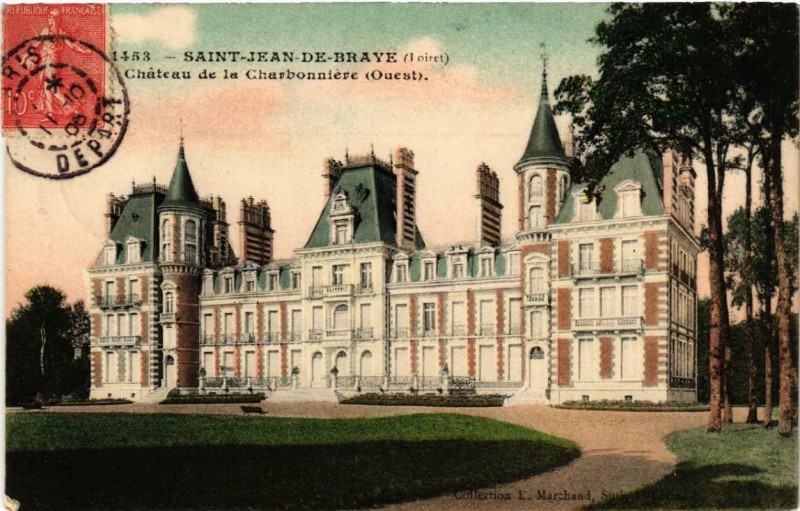 Carte postale ancienne Saint-Jean-de-Braye Chateau de la Charbonniere à Saint-Jean-de-Braye