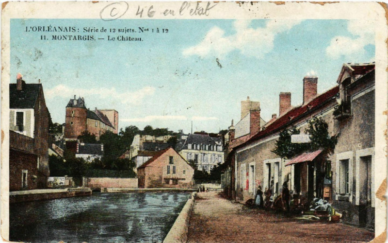 Carte postale ancienne Montargis - Le Chateau à Montargis