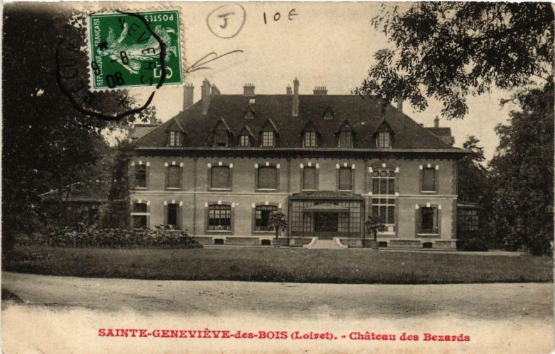 Carte postale ancienne Sainte-Genevieve-de-Bois Chateau des Bezards