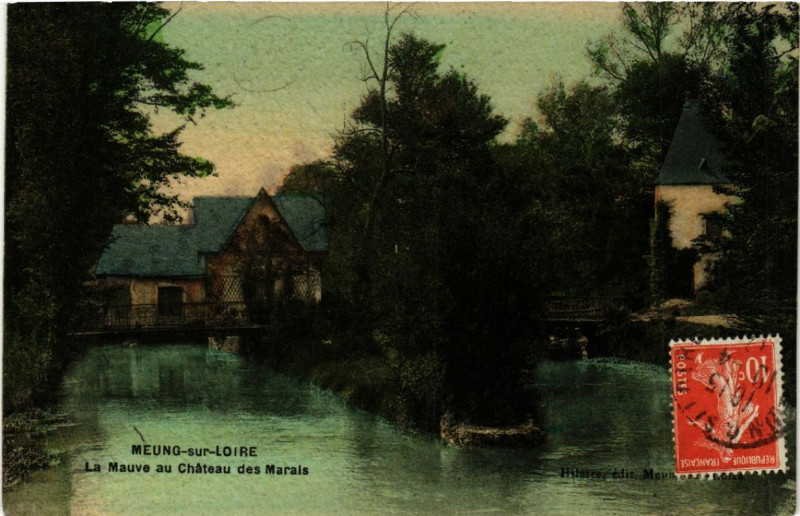 Carte postale ancienne Meung-sur-Loire - Le Mauve au Chateau des Marais à Meung-sur-Loire