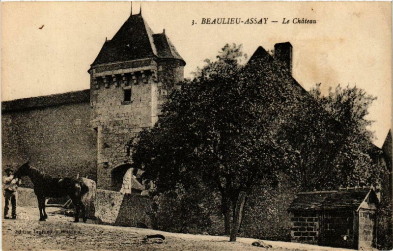 Carte postale ancienne Beaulieu-Assay Le Chateau