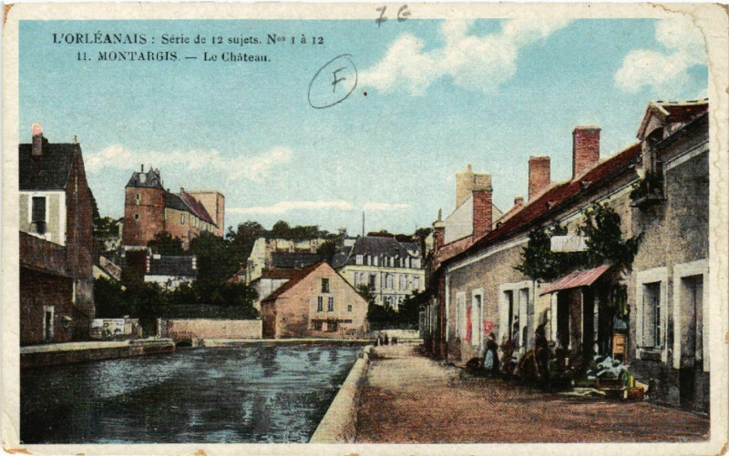 Carte postale ancienne Montargis - Le Chateau à Montargis