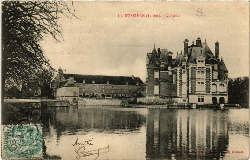 Carte postale ancienne La Bussiere Chateau