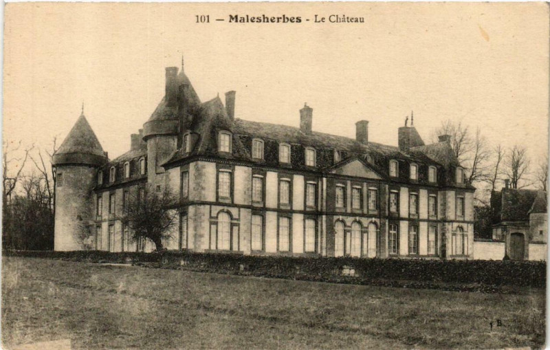 Carte postale ancienne Malesherbes Le Chateau