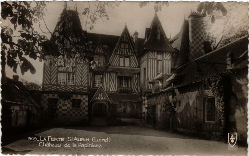 Carte postale ancienne La Ferte-Saint-Aubin Chateau de la Papiniere