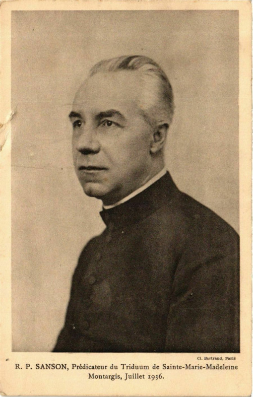 Carte postale ancienne Montargis R.P. Sanson Prédicateur à Montargis