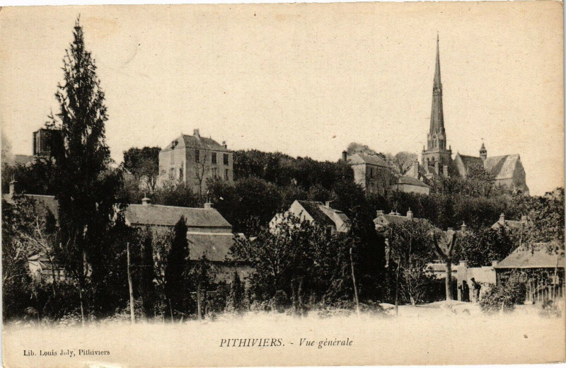 Carte postale ancienne Pithiviers - Vue générale à Pithiviers