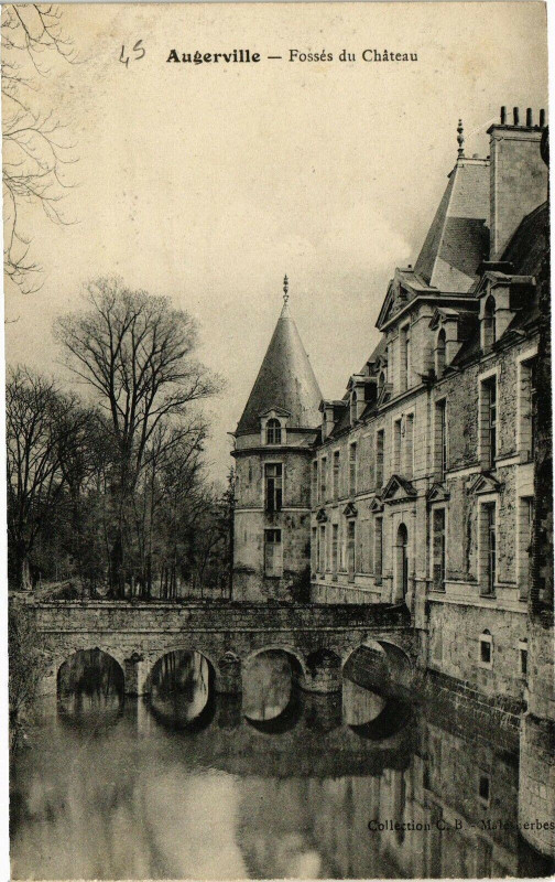Carte postale ancienne Augerville - Fosses du Chateau