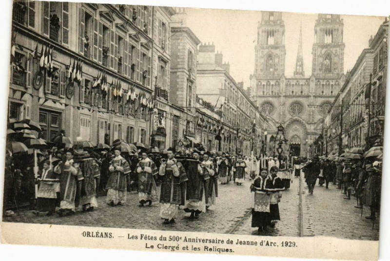 Carte postale ancienne Orleans-Les Fetes du 500 Anniversaire de Jeanne d'Arc 1929 à Orléans