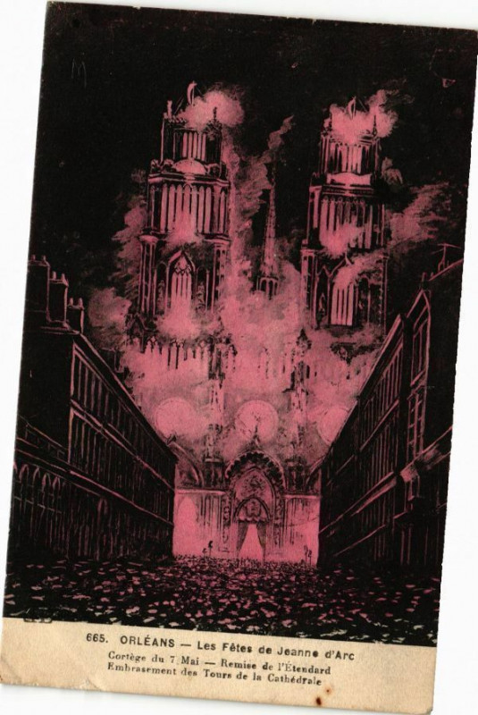 Carte postale ancienne Orleans-Les Fetes de Jeanne d'Arc à Orléans