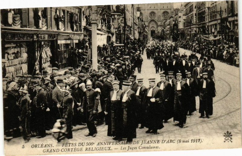 Carte postale ancienne Orleans-Fetes du 500 Anniversaire de Jeanne d'Arc-Grand Cortege à Orléans