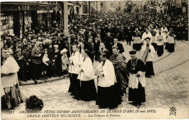 Carte postale ancienne Orleans-Fetes du 500 Anniversaire de Jeanne d'Arc-Grand Cortege à Orléans