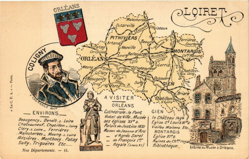 Carte postale ancienne Loiret Orleans à Orléans
