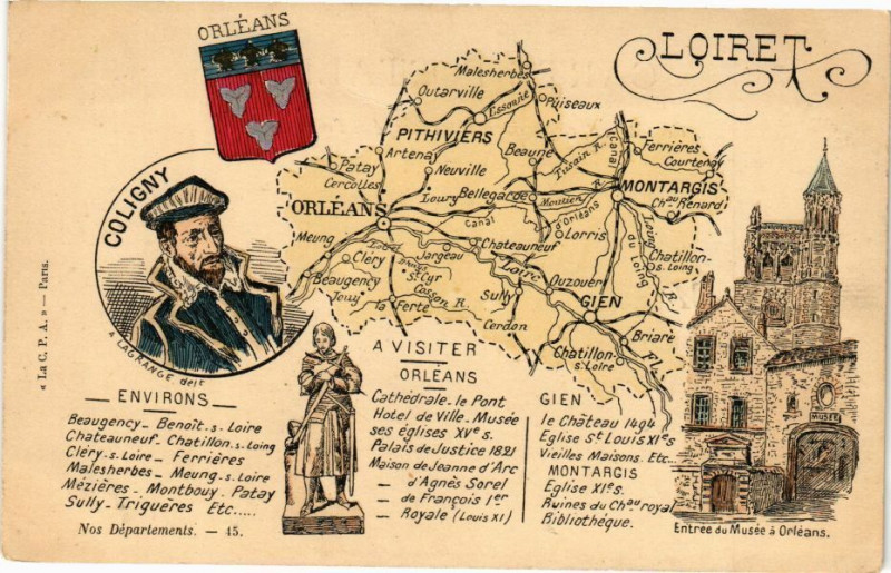Carte postale ancienne Loiret Orleans à Orléans
