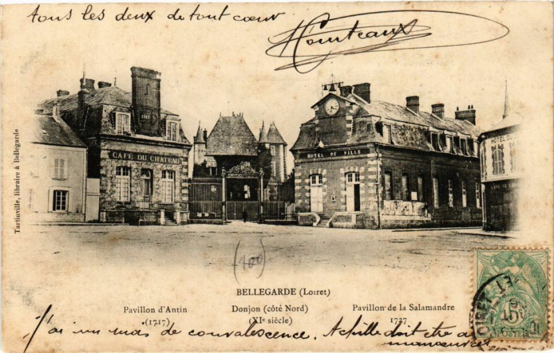 Carte postale ancienne Bellegarde à Bellegarde