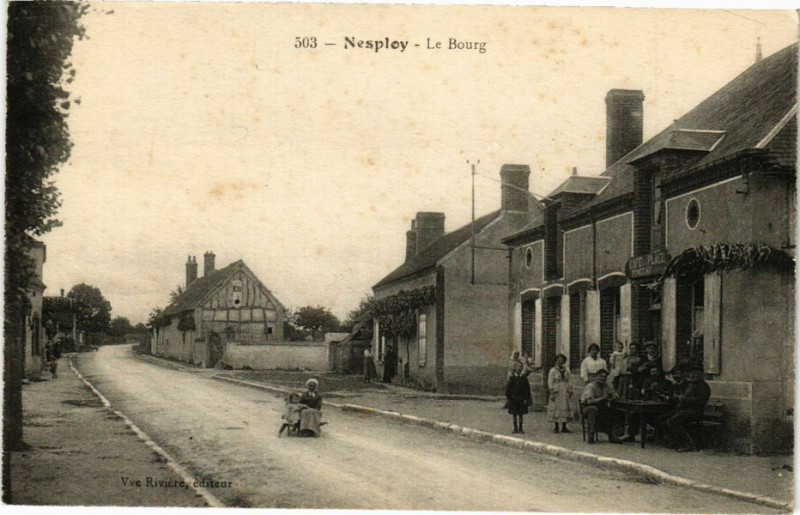 Carte postale ancienne Nesploy - Le Bourg à Nesploy