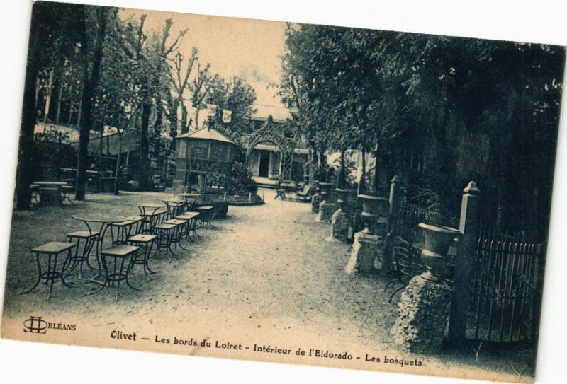 Carte postale ancienne Olivet - Les bords du Loiret à Olivet