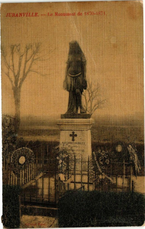 Carte postale ancienne Juranville - Le Monument de 1870-1871 à Juranville