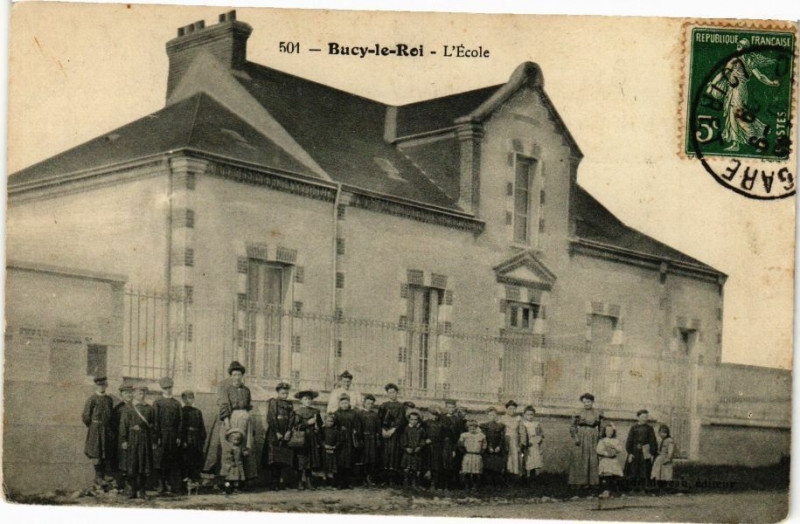 Carte postale ancienne Rucy le Roi - L'Ecole