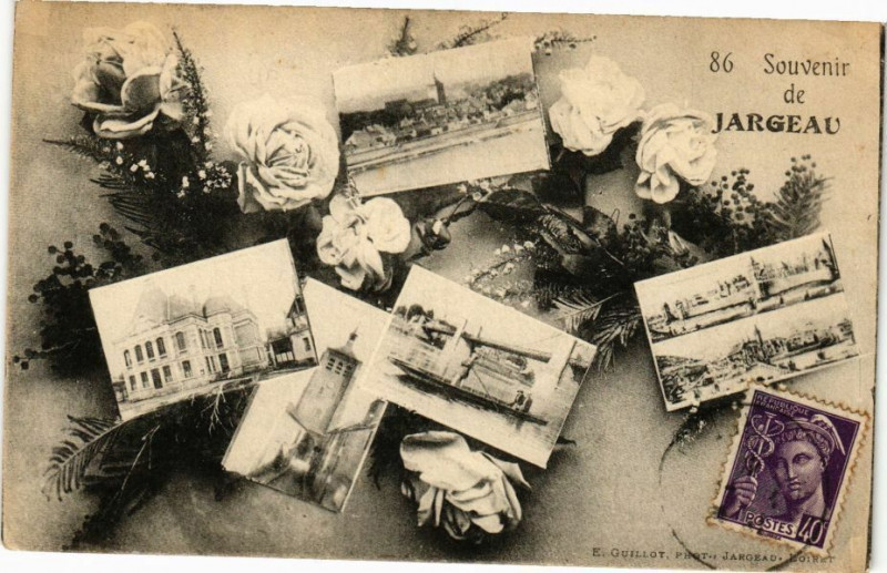 Carte postale ancienne Souvenir de Jargeau à Jargeau