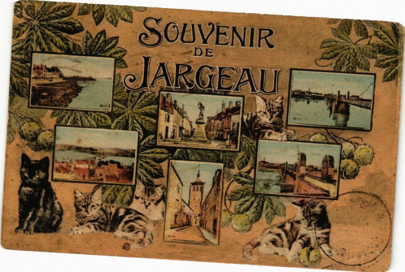 Carte postale ancienne Souvenir de Jargeau à Jargeau