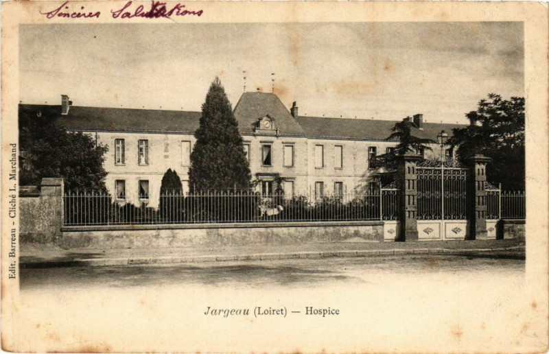 Carte postale ancienne Jargeau - Hospice à Jargeau