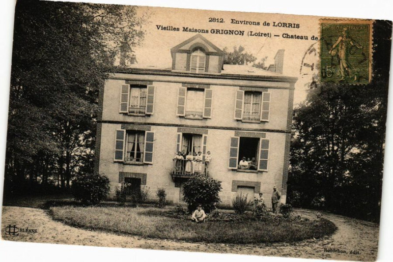 Carte postale ancienne Lorris - Orignon - Chateau à Lorris