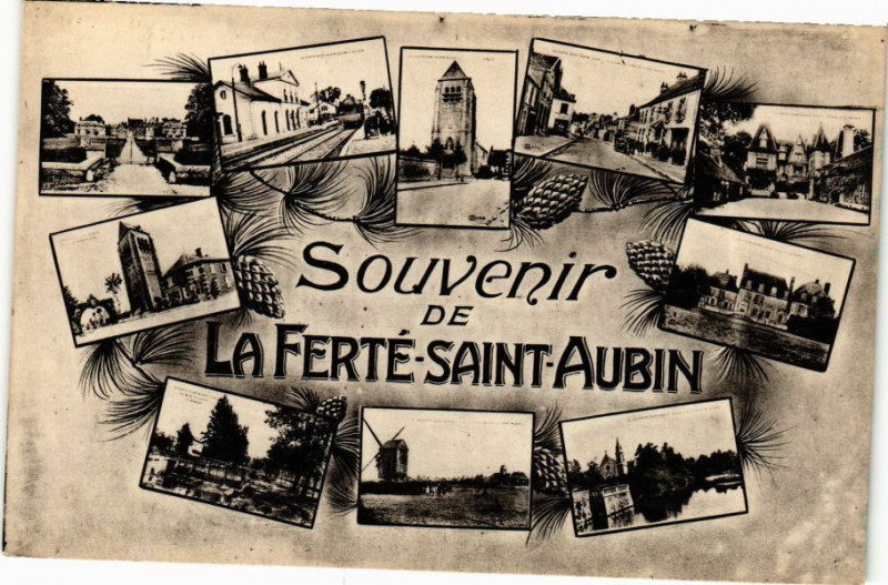 Carte postale ancienne Souvenir de La Ferte Saint-Aubin