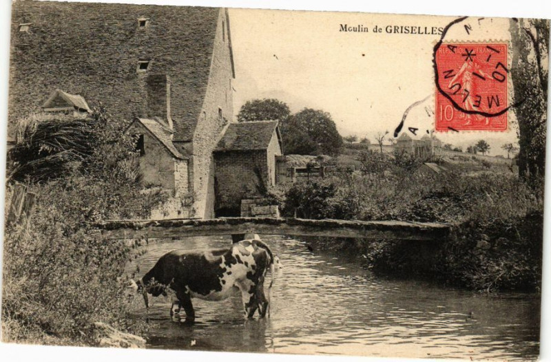 Carte postale ancienne Moulin de Griselles à Griselles