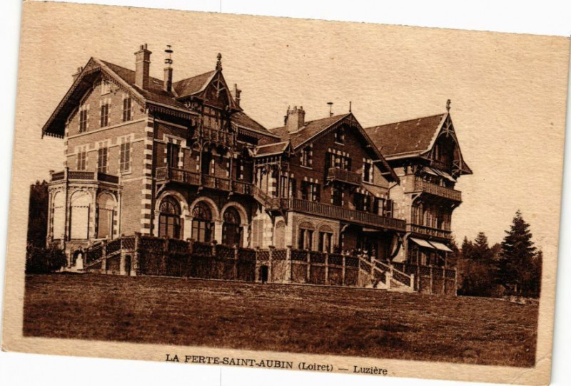 Carte postale ancienne La Ferte Saint-Aubin - Luziere