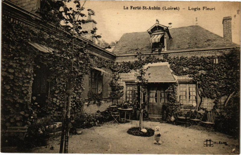 Carte postale ancienne La Ferte Saint-Aubin - Logis Fleuri