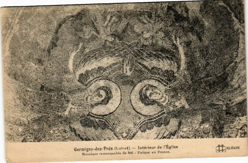 Carte postale ancienne Germigny-des-Pres - Interieur de L'Eglise à Germigny-des-Prés