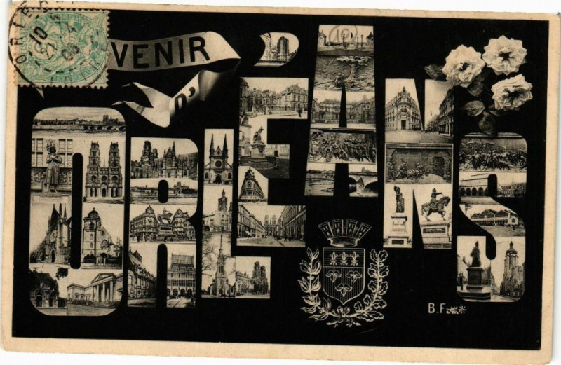 Carte postale ancienne Souvenir d'Orleans
