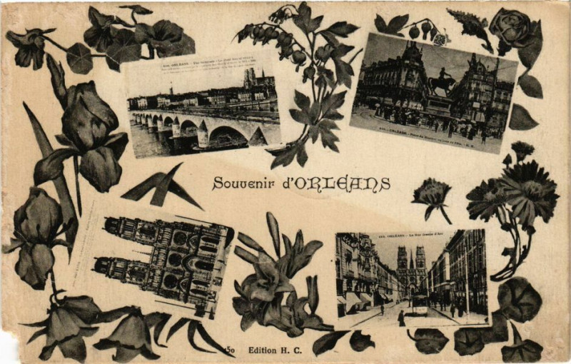 Carte postale ancienne Souvenir d'Orleans