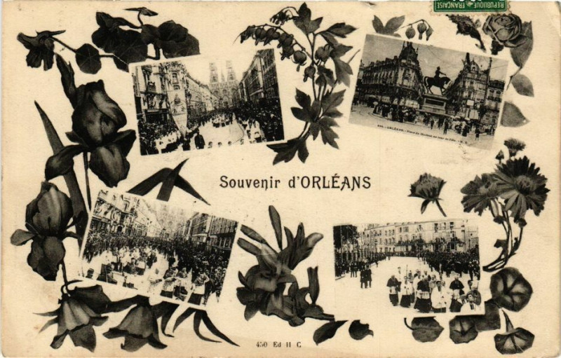 Carte postale ancienne Souvenir d'Orleans
